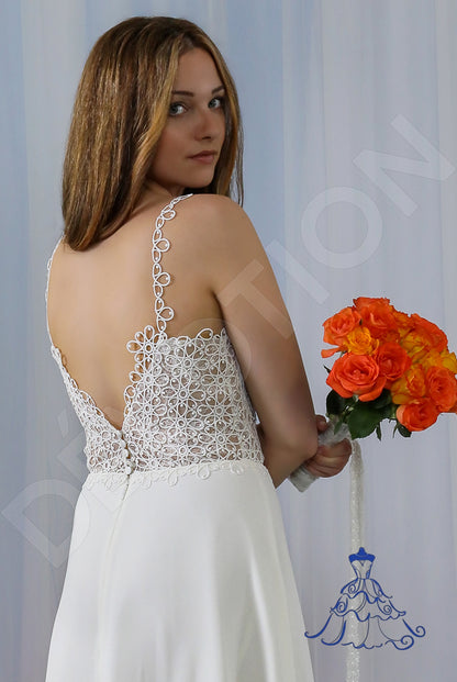 Ronja Open back A-line Straps Wedding Dress 3