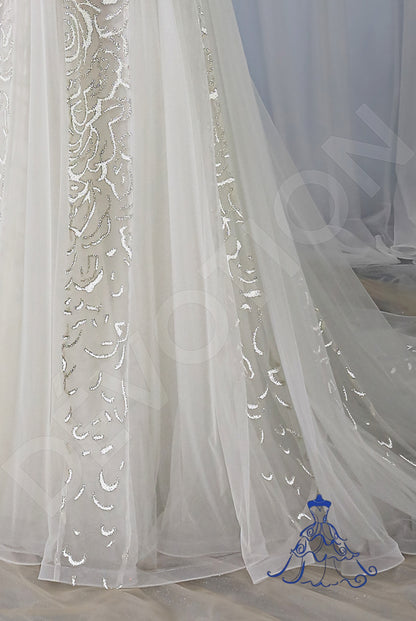 Meva Open back A-line Sleeveless Wedding Dress 4