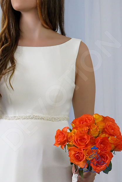 Alina Open back A-line Sleeveless Wedding Dress 7