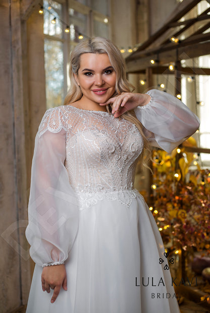 Etilia Full back A-line Long sleeve Wedding Dress 6