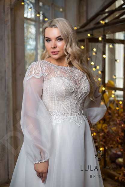 Etilia Full back A-line Long sleeve Wedding Dress 8