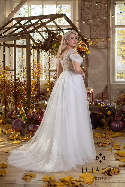 Zorika Illusion back A-line Sleeveless Wedding Dress Back