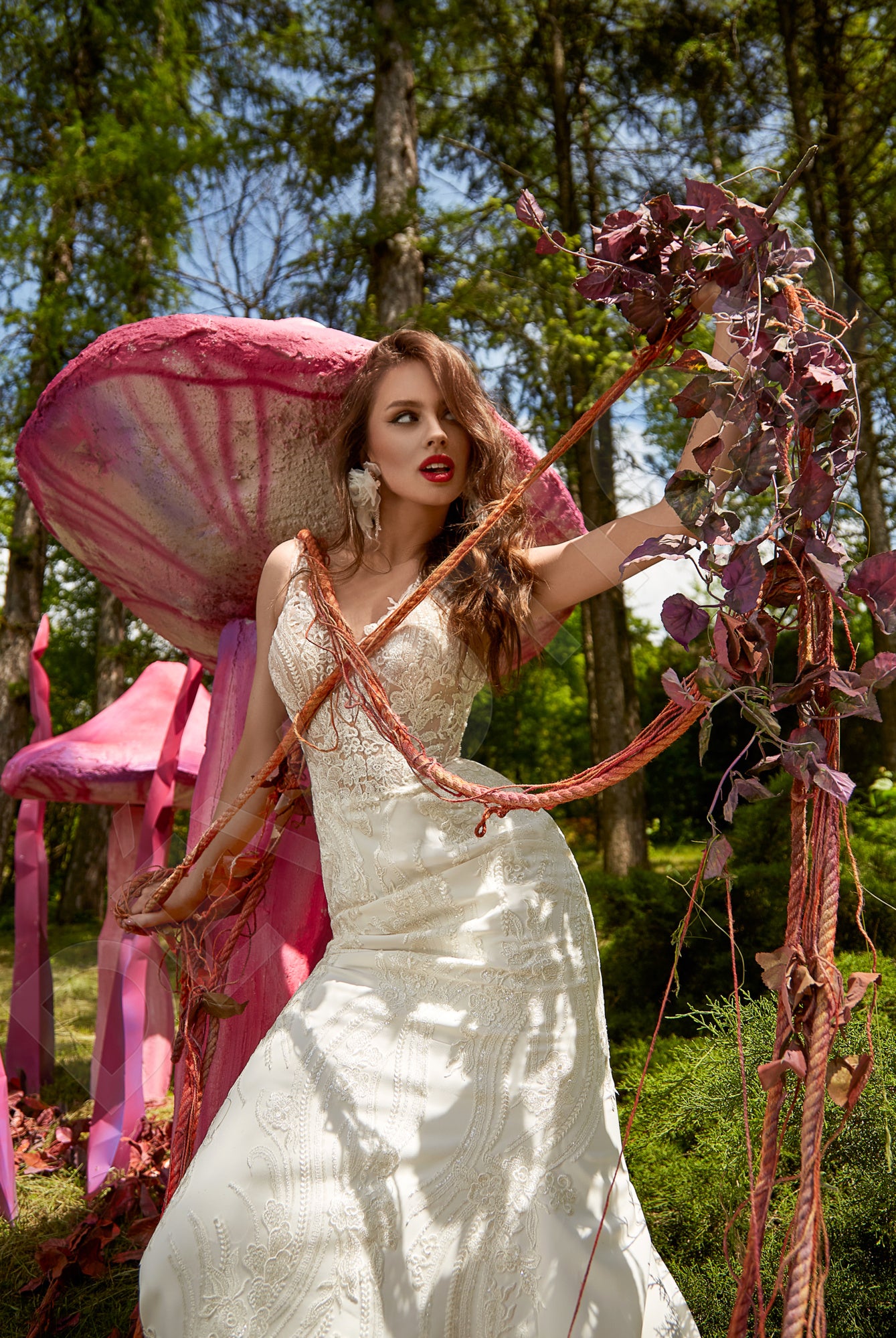 Asella Open back Trumpet/Mermaid Sleeveless Wedding Dress 7