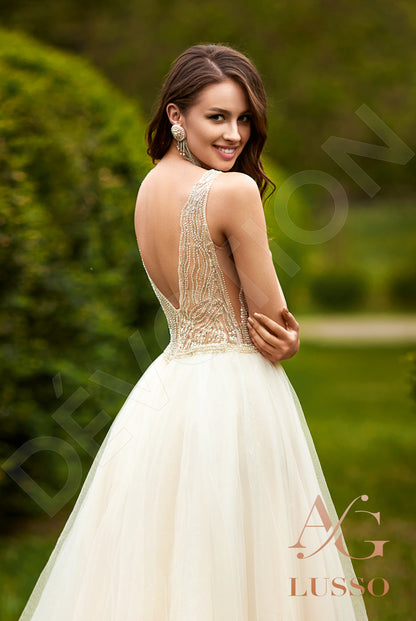 Pavlina Open back A-line Sleeveless Wedding Dress 3