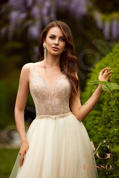 Pavlina Open back A-line Sleeveless Wedding Dress 2