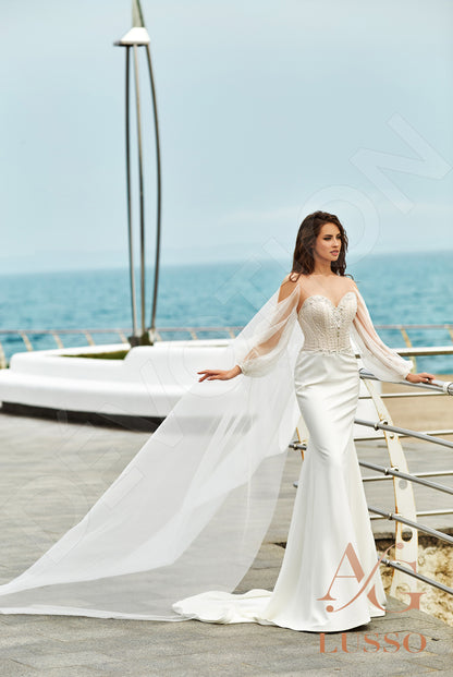 Jenne Open back Trumpet/Mermaid Long sleeve Wedding Dress 8