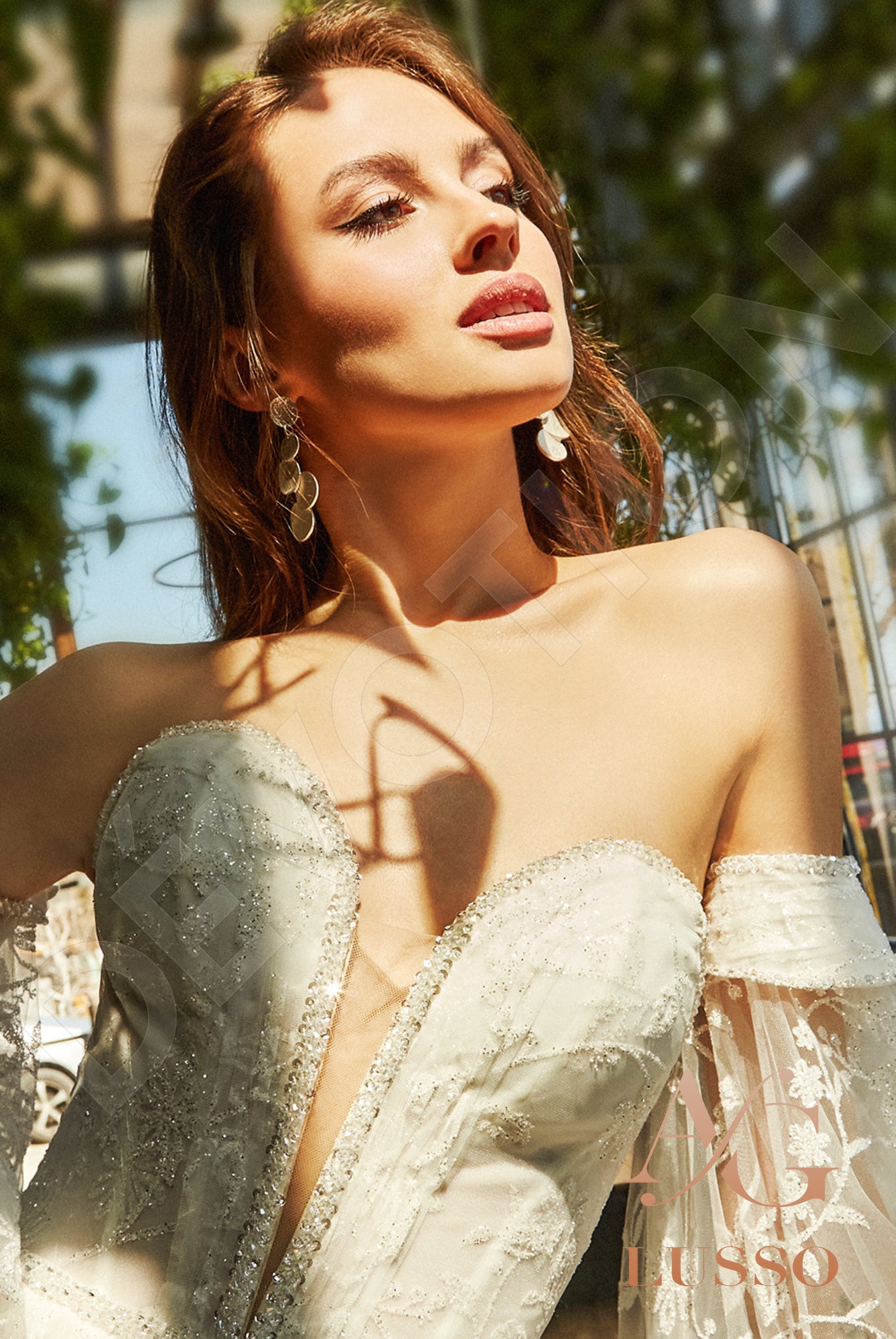 Rubina Open back A-line Strapless Wedding Dress 7