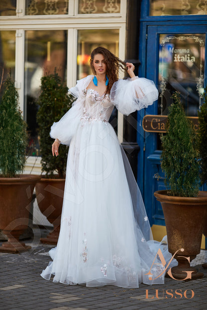 Shantine Open back A-line Straps Wedding Dress 5