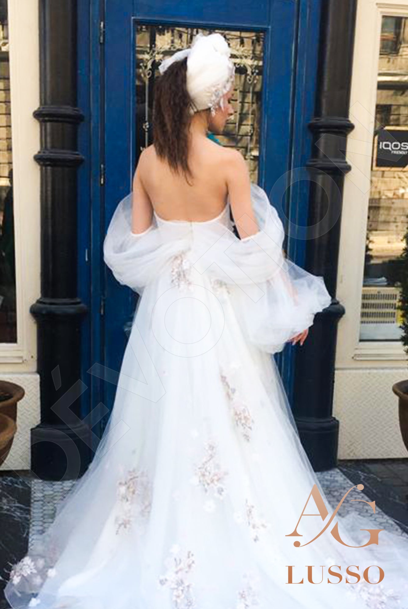 Shantine Open back A-line Straps Wedding Dress 8