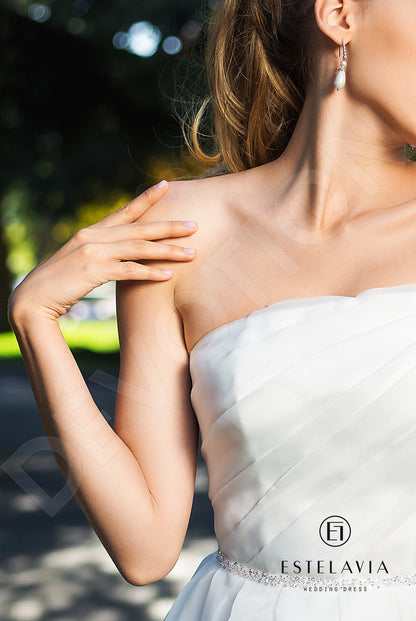 Cataline Open back A-line Strapless Wedding Dress 6