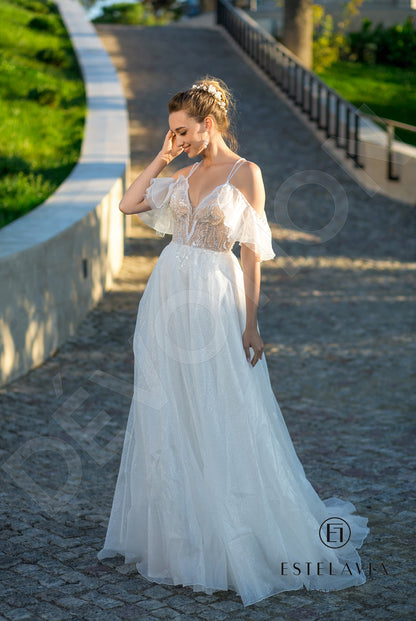 Marchella Open back A-line Straps Wedding Dress 6