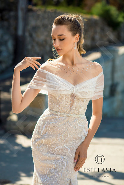 Mariana Illusion back Trumpet/Mermaid Sleeveless Wedding Dress 2