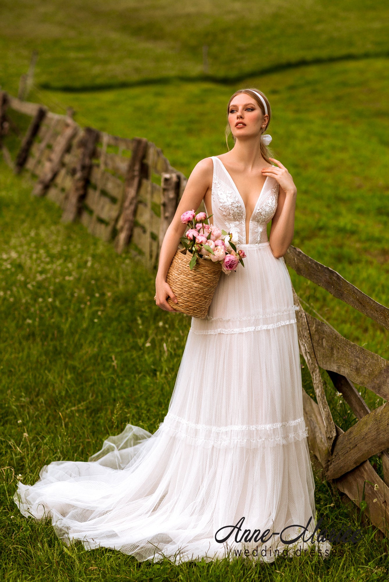 Mary Illusion back A-line Sleeveless Wedding Dress 8