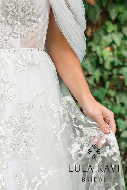 Polumna Open back A-line Straps Wedding Dress 5