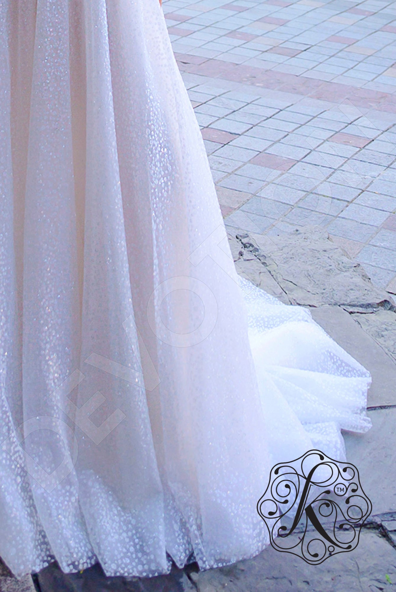 Dorotea Open back A-line Straps Wedding Dress 5