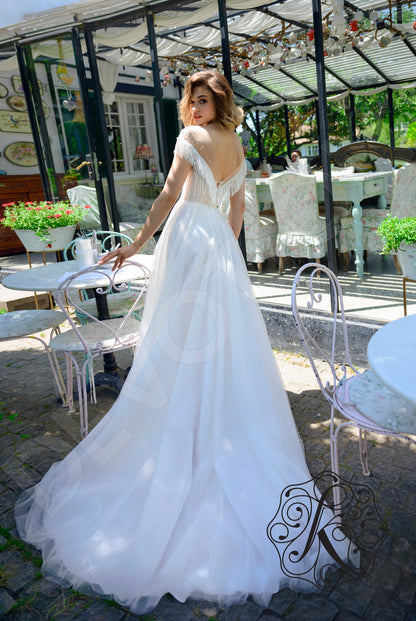 Lariel Full back A-line Sleeveless Wedding Dress Back