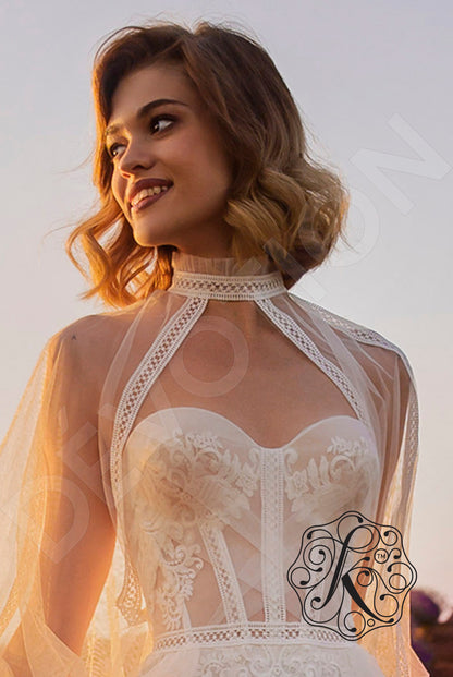 Armel Open back A-line Strapless Wedding Dress 7