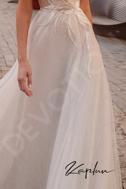 Artemida Open back A-line Sleeveless Wedding Dress 4