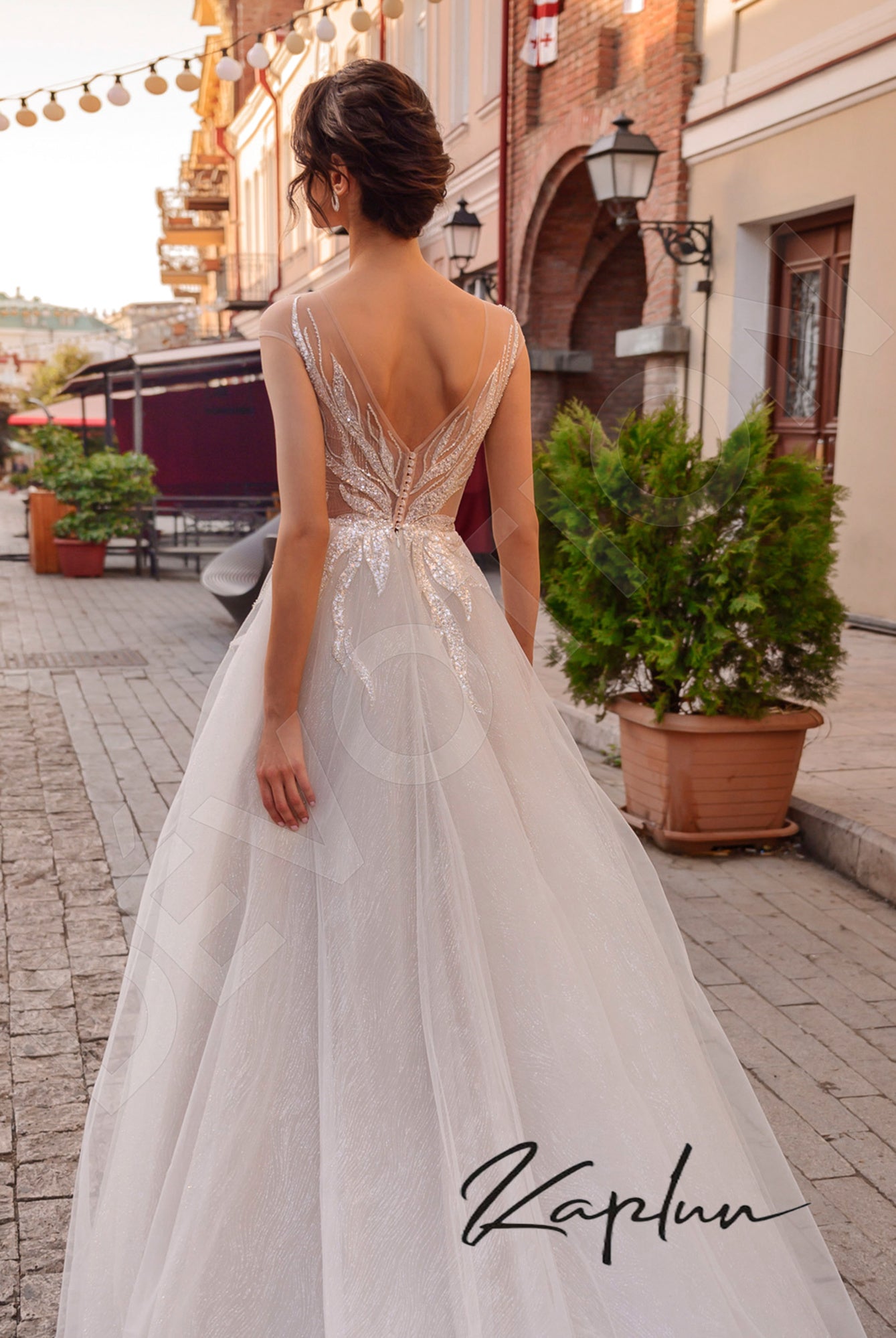Artemida Open back A-line Sleeveless Wedding Dress 7