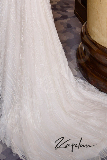 Shakira Open back A-line Sleeveless Wedding Dress 4