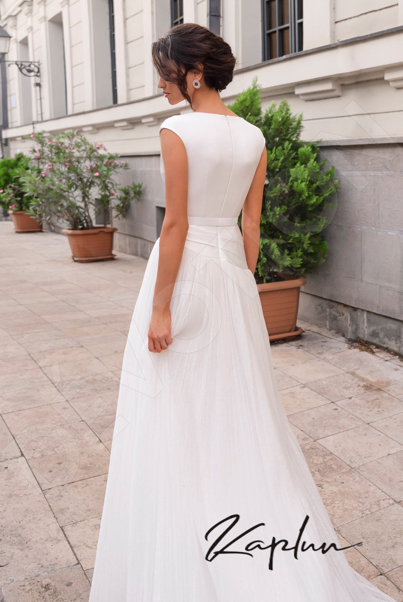 Sofy A-line V-neck OffWhite Wedding dress