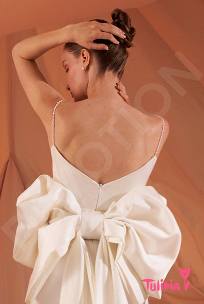 Alessandra Open back Sheath/Column Straps Wedding Dress 3