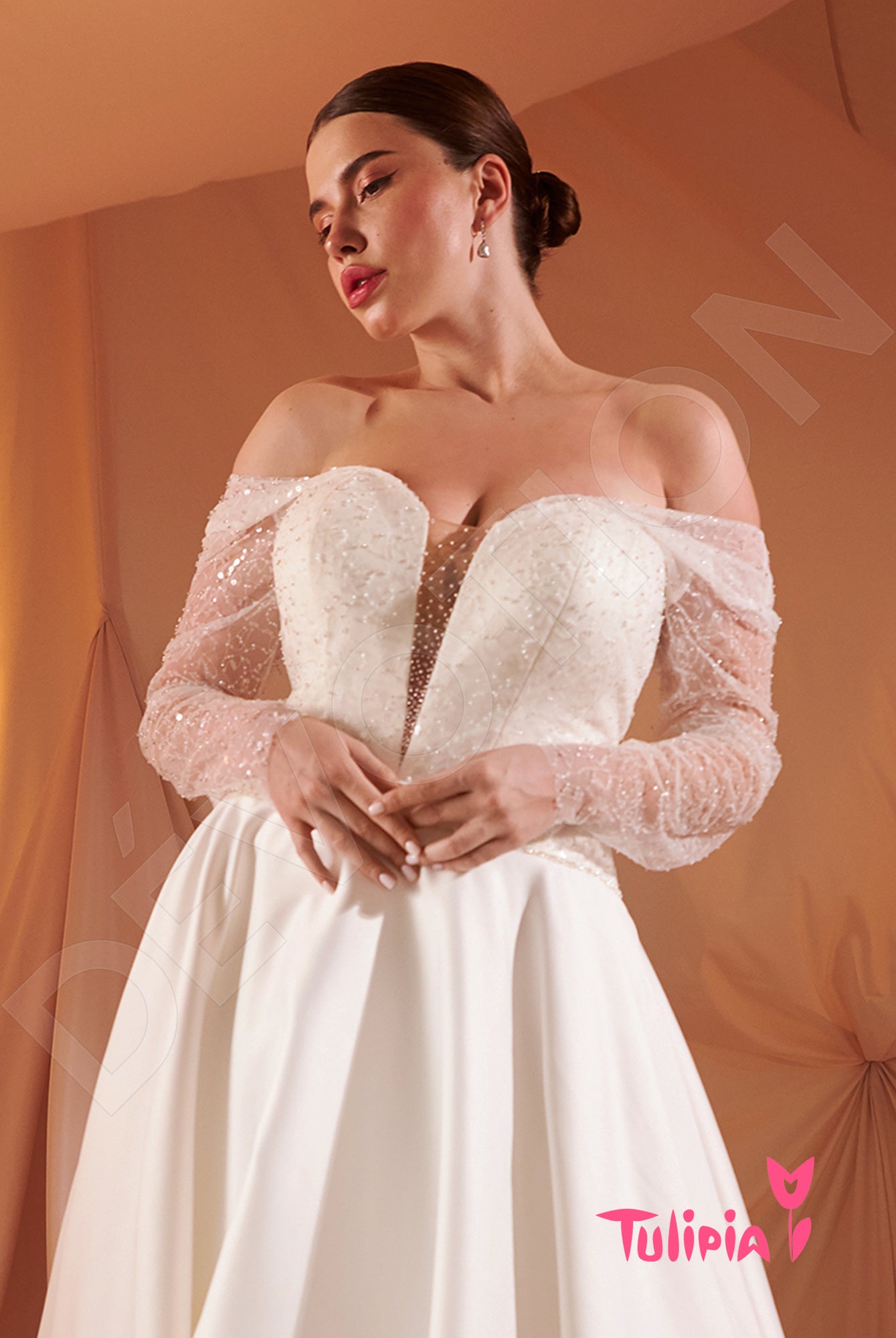 Jolanda A-line Sweetheart Milk Wedding dress