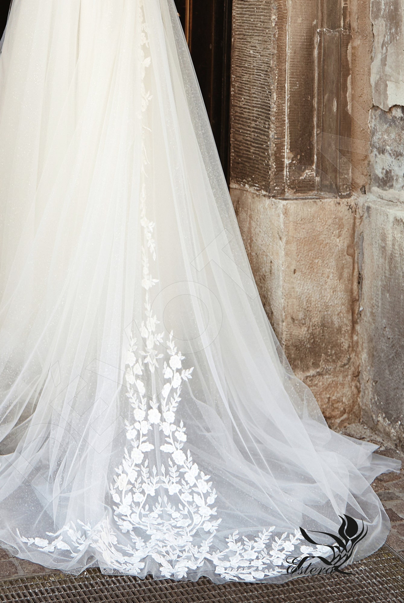 Bimala Open back A-line Sleeveless Wedding Dress 7