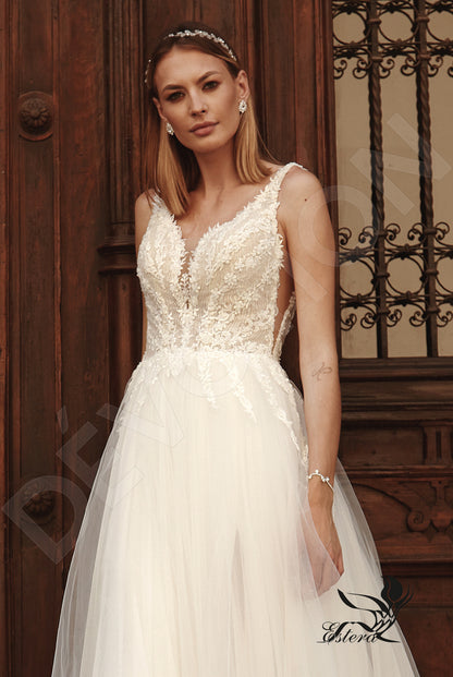 Chiara Open back A-line Sleeveless Wedding Dress 2
