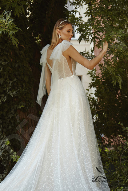 Khayati Open back A-line Sleeveless Wedding Dress 6
