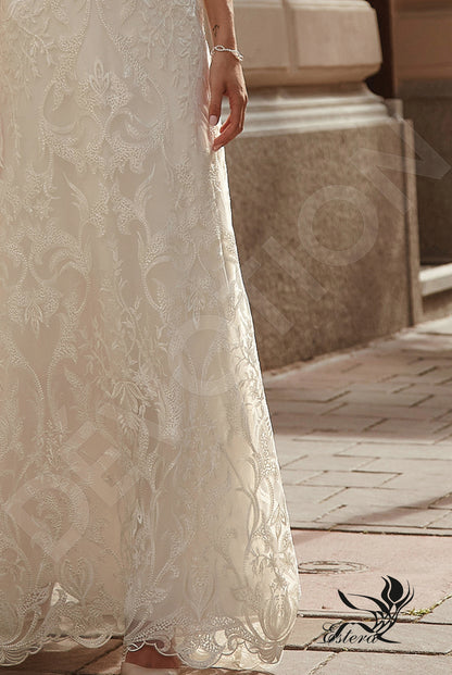 Loraina Open back A-line Sleeveless Wedding Dress 4