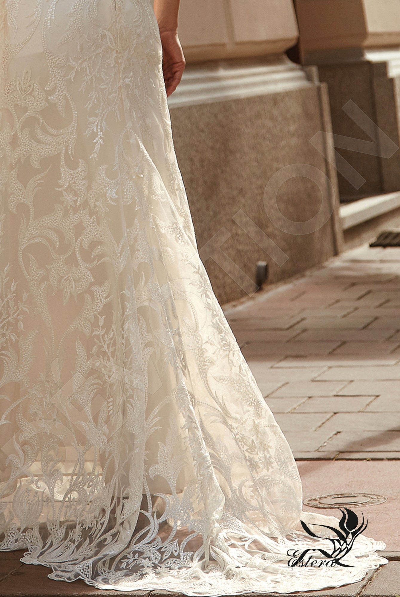 Loraina Open back A-line Sleeveless Wedding Dress 7