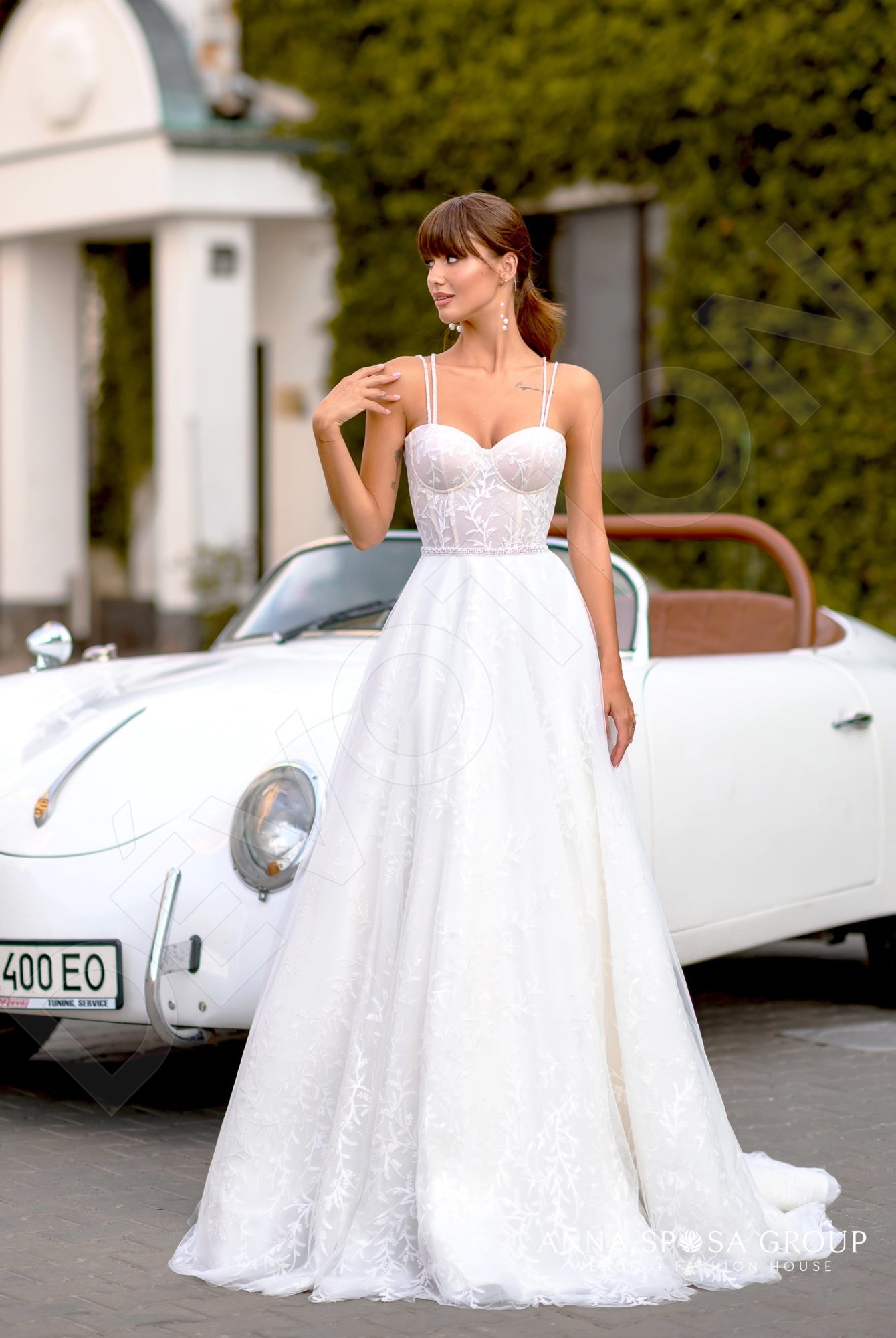 Hrydzh Open back A-line Straps Wedding Dress 6