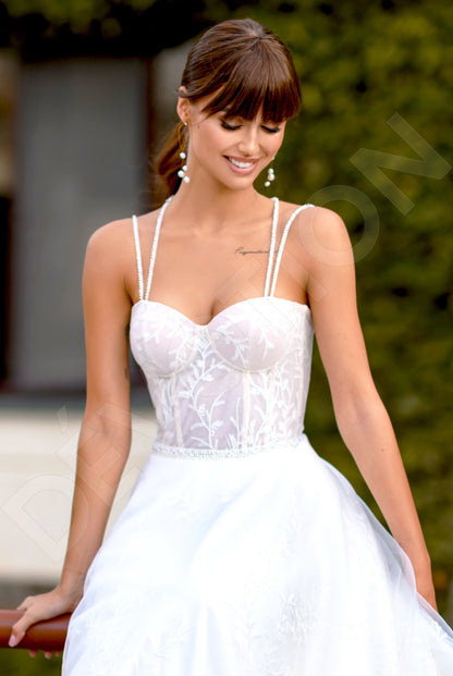 Hrydzh Open back A-line Straps Wedding Dress 7