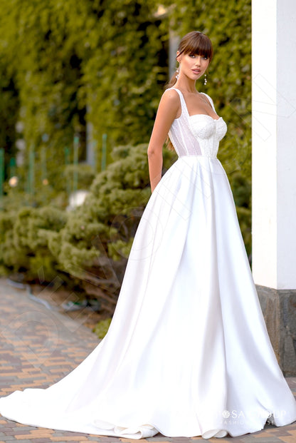 Songj Open back A-line Straps Wedding Dress 4
