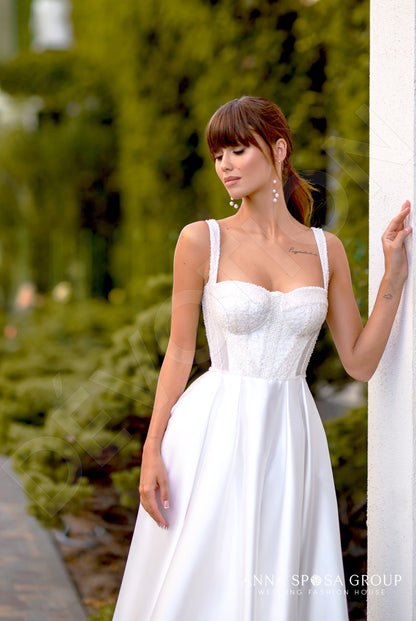 Songj Open back A-line Straps Wedding Dress 2