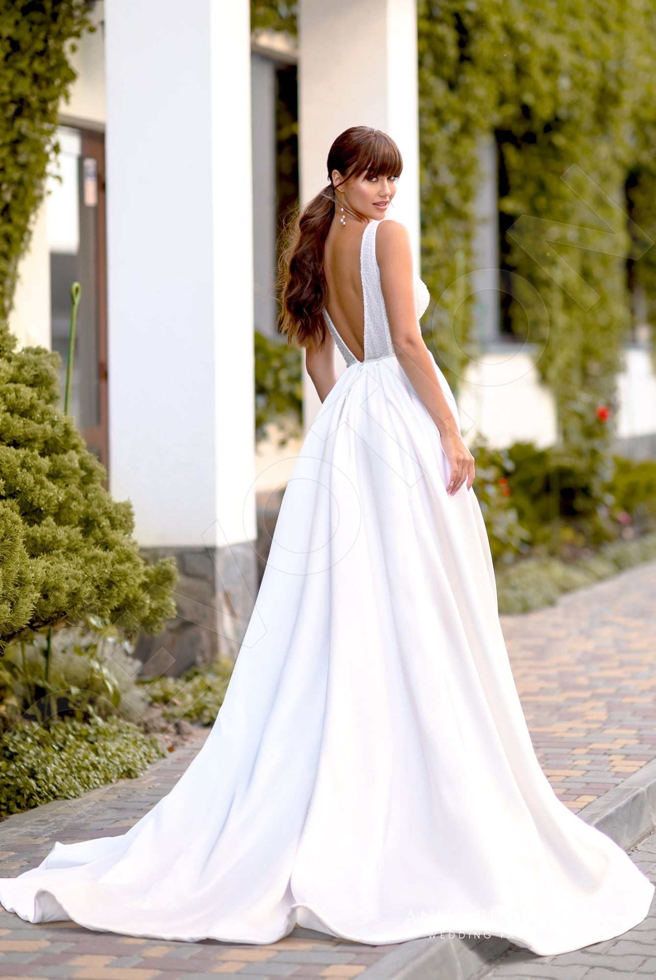 Songj A-line Sweetheart Milk Wedding dress