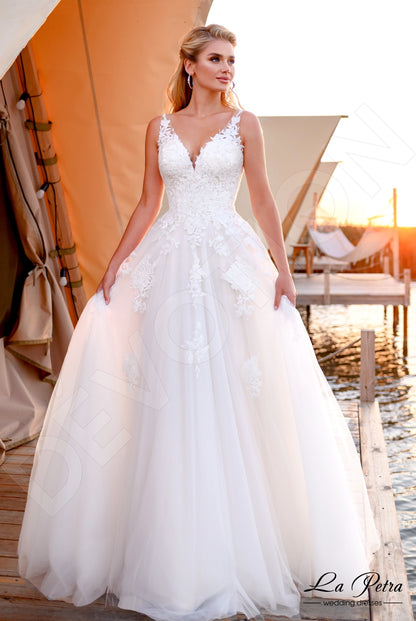 Kalei Open back A-line Sleeveless Wedding Dress 6