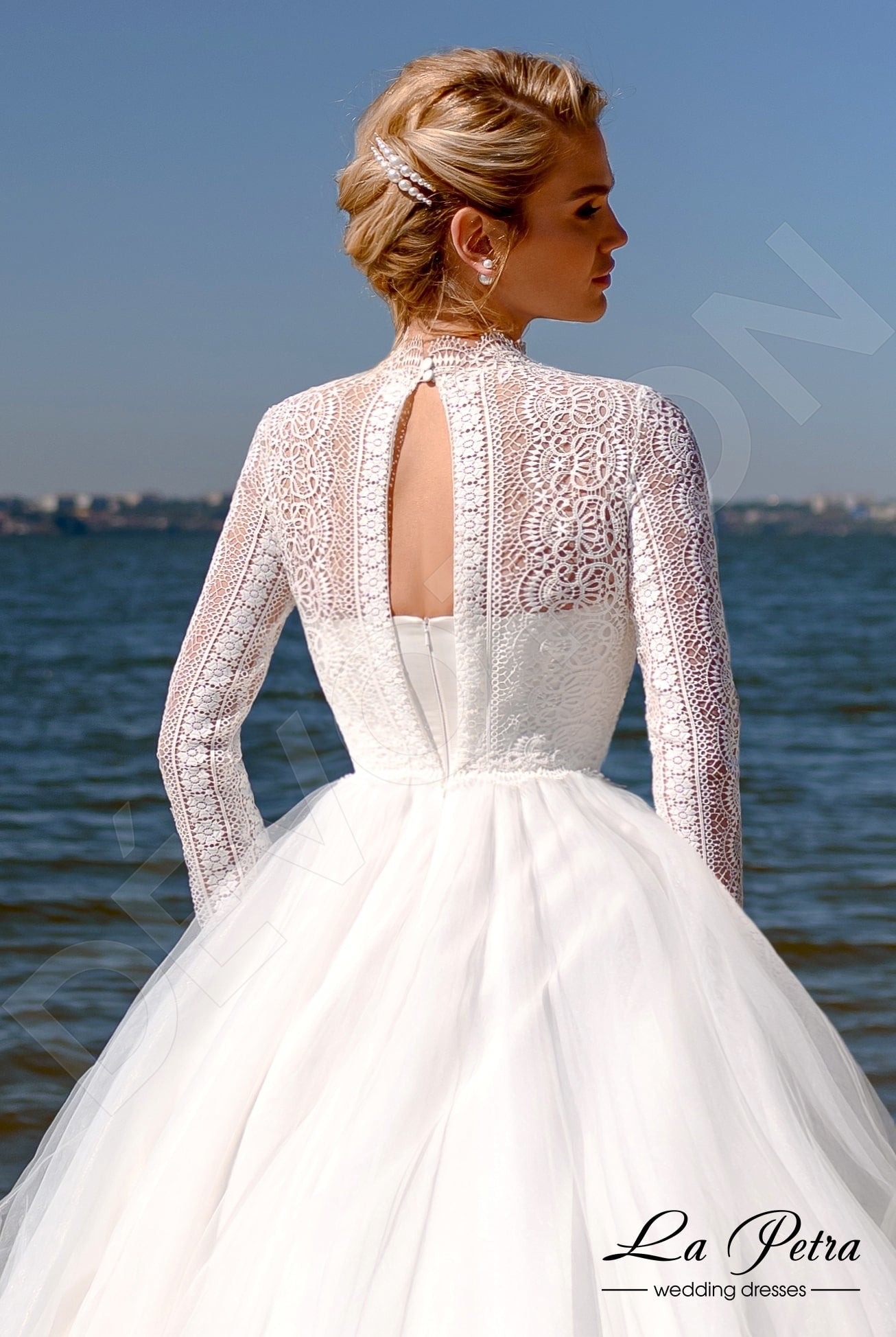 Lorelei Open back A-line Long sleeve Wedding Dress 3