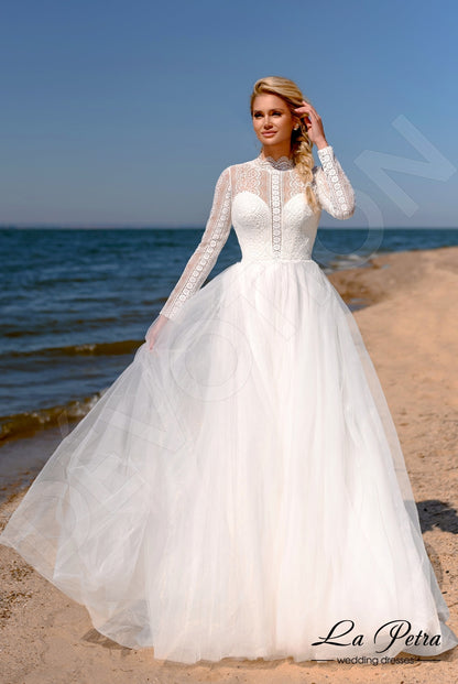 Lorelei Open back A-line Long sleeve Wedding Dress 5