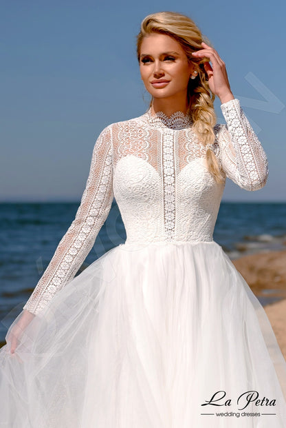 Lorelei Open back A-line Long sleeve Wedding Dress 2
