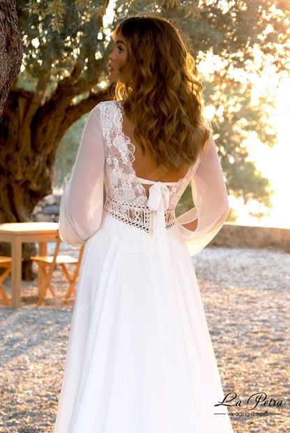 Avani Full back A-line Long sleeve Wedding Dress 5