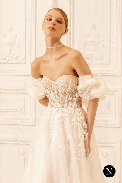 Edita Open back A-line Sleeveless Wedding Dress 6