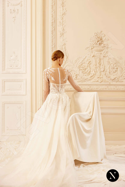 Edita Open back A-line Sleeveless Wedding Dress 7