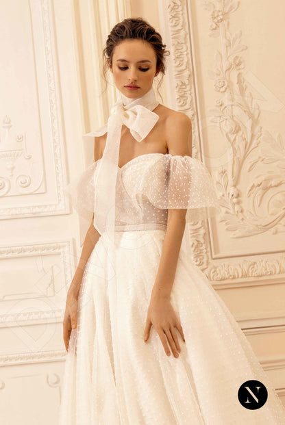 Estery Open back A-line Sleeveless Wedding Dress 6