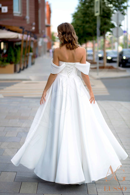 Billie Open back A-line Sleeveless Wedding Dress 6