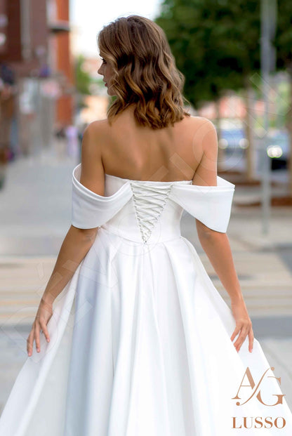 Billie Open back A-line Sleeveless Wedding Dress 3
