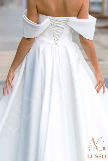 Billie Open back A-line Sleeveless Wedding Dress 5