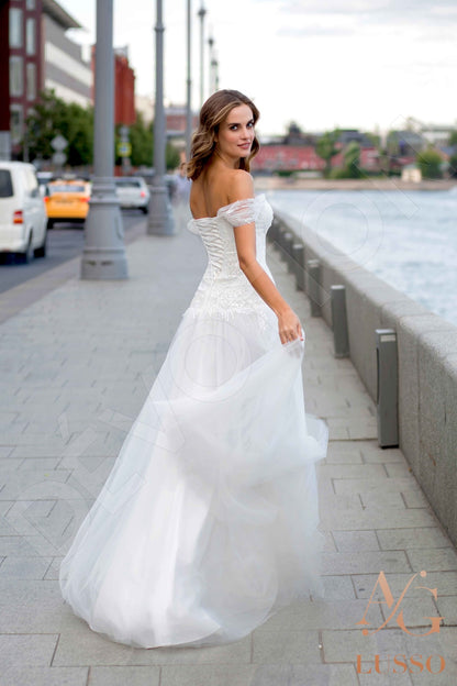 Angela Open back A-line Sleeveless Wedding Dress 6