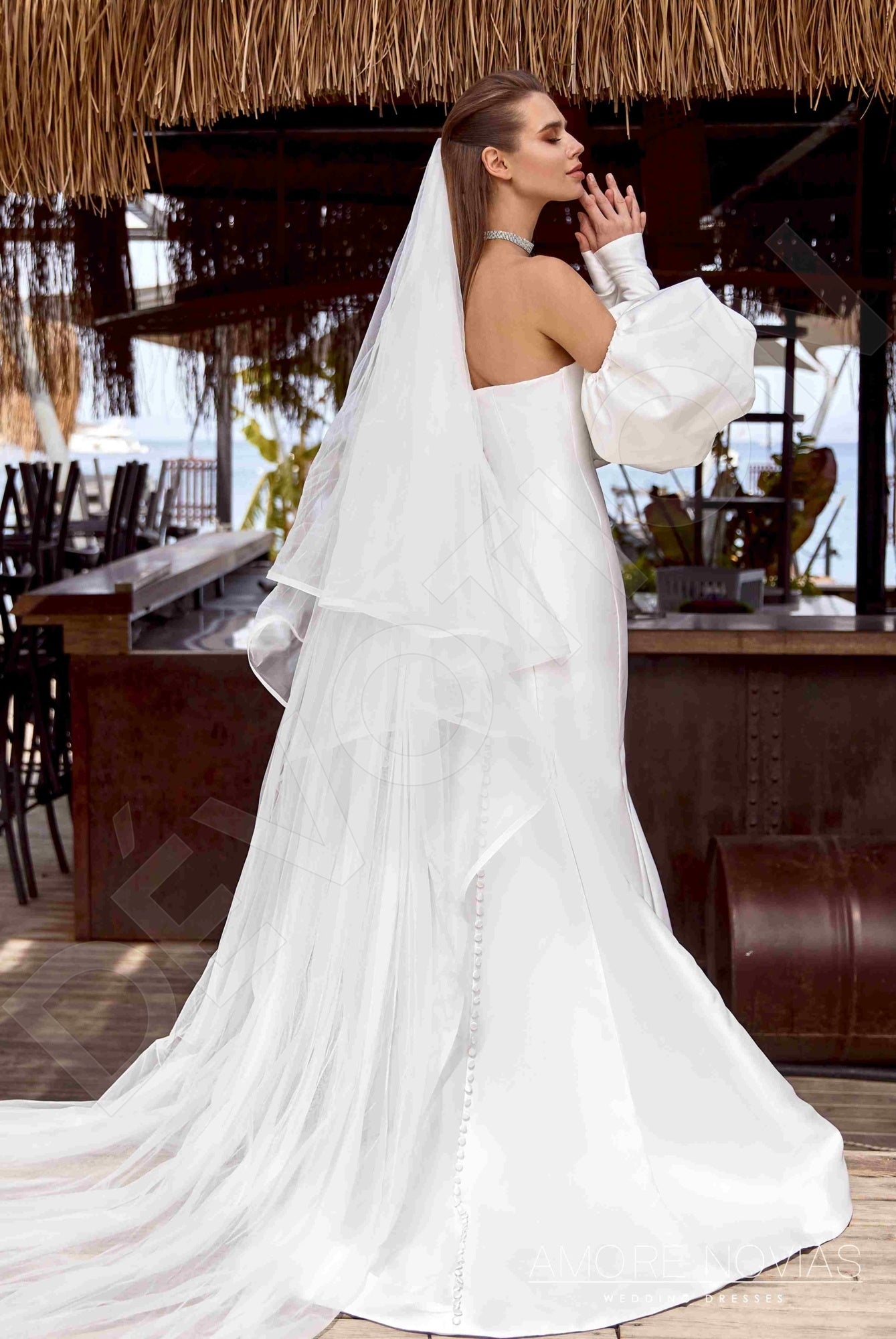 Steph Trumpet/Mermaid Sweetheart Ivory Wedding dress